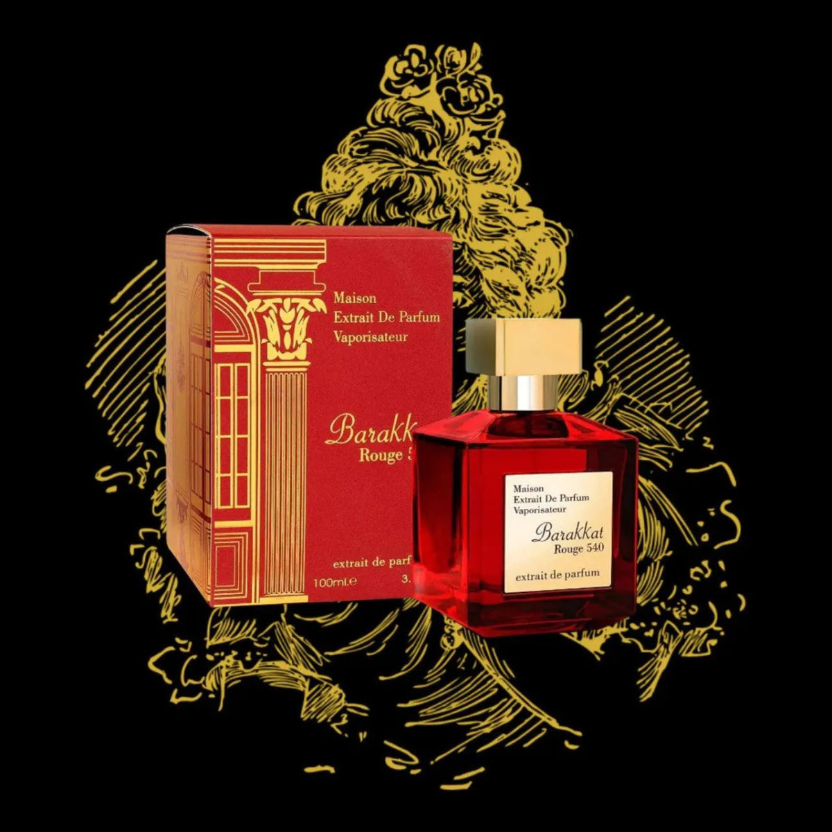 Fragrance World Barakkat Rouge 540 Eau de Parfum for Ladies and Men's 100ML 3.4FL.OZ